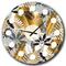Designart Geometric Luxury Jungle Foliage Mid-Century Modern Wall Clock